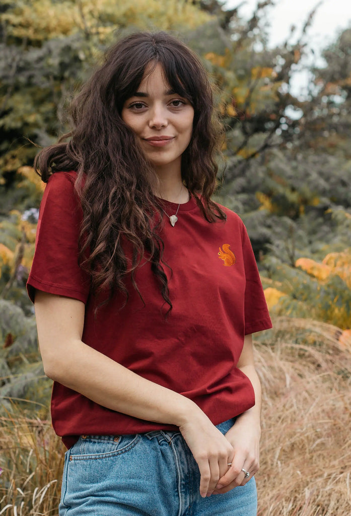 red squirrel womens t-shirt Big Wild Thought