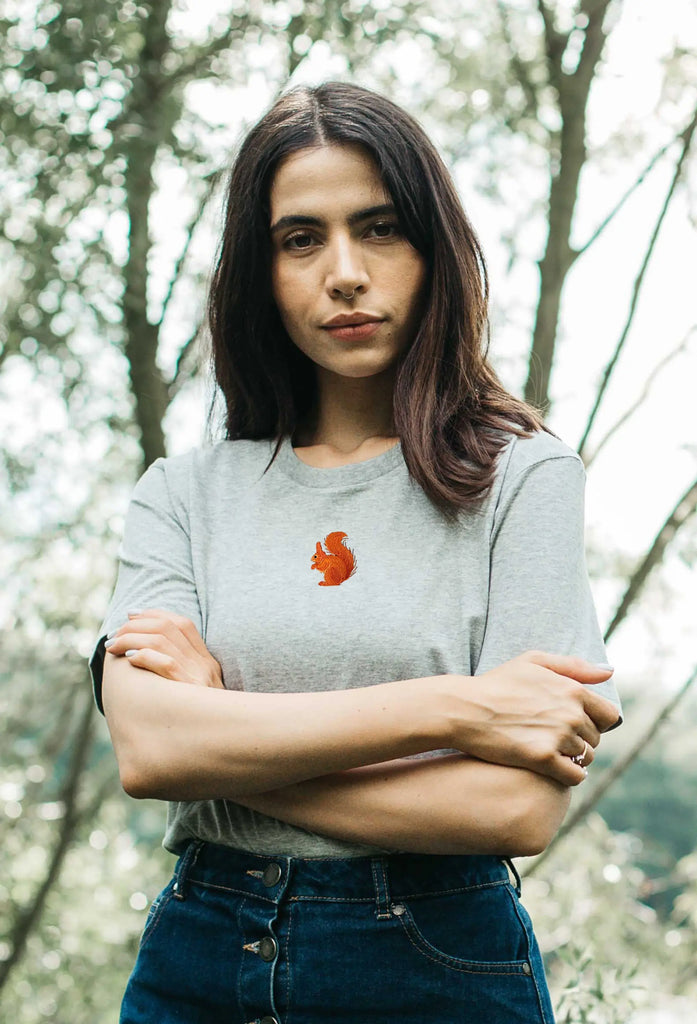 red squirrel womens t-shirt Big Wild Thought