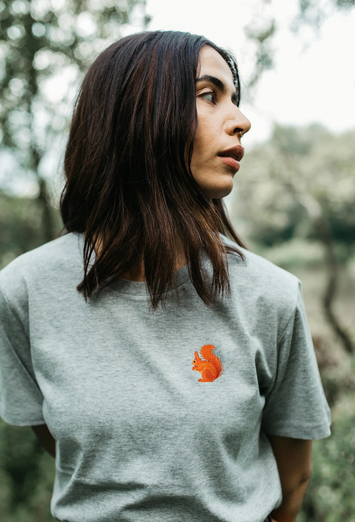 red squirrel womens t-shirt Big Wild Thought