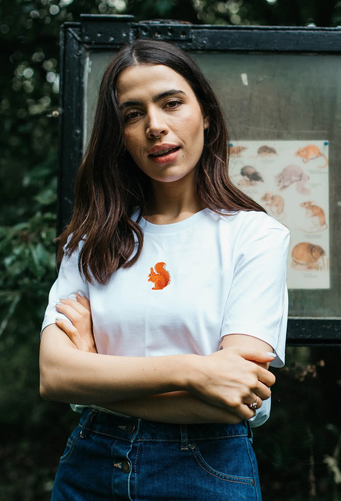 red squirrel womens t-shirt Big Wild Thought