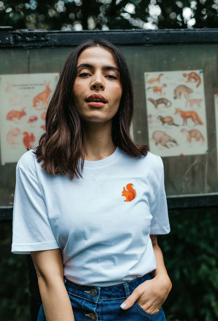 red squirrel womens t-shirt Big Wild Thought