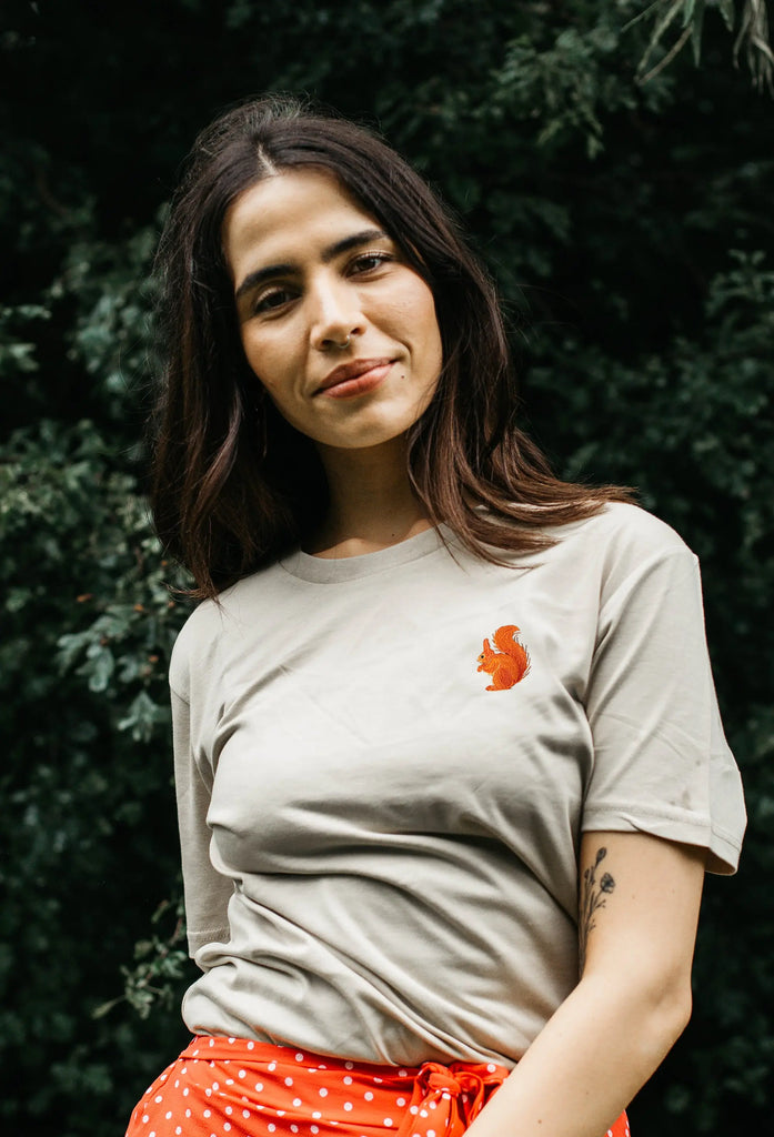 red squirrel womens t-shirt Big Wild Thought