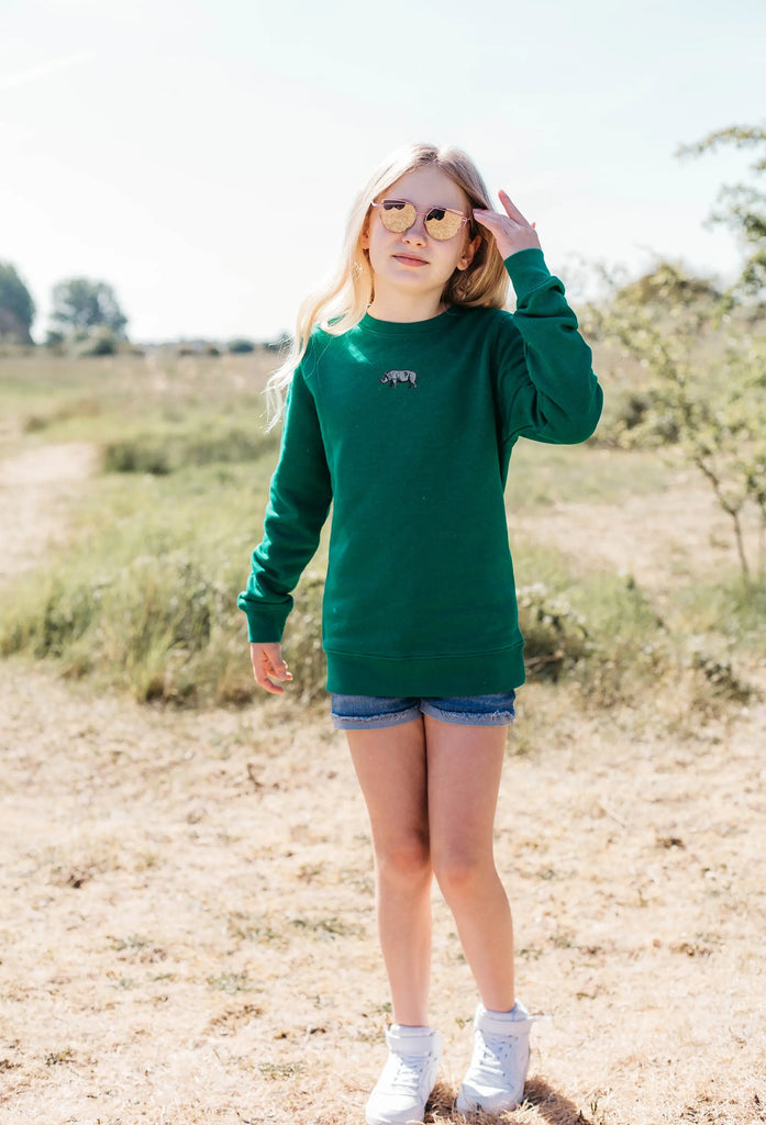 rhino childrens sweatshirt Big Wild Thought