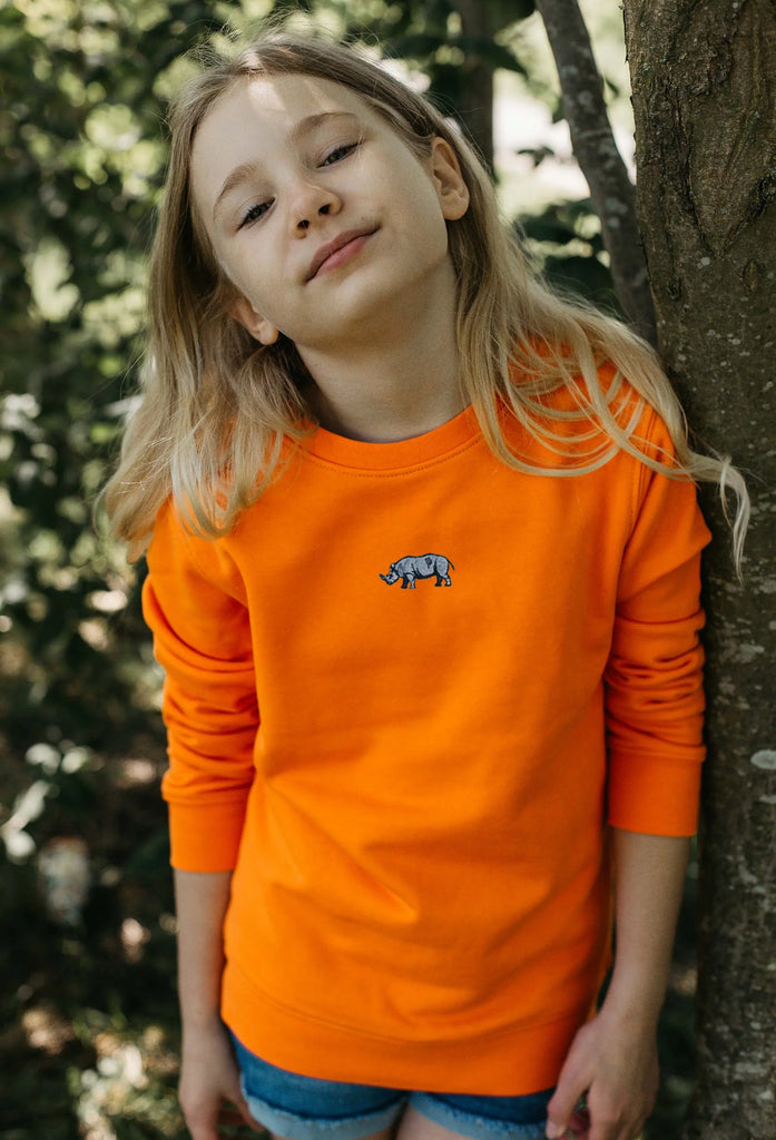 rhino childrens sweatshirt Big Wild Thought