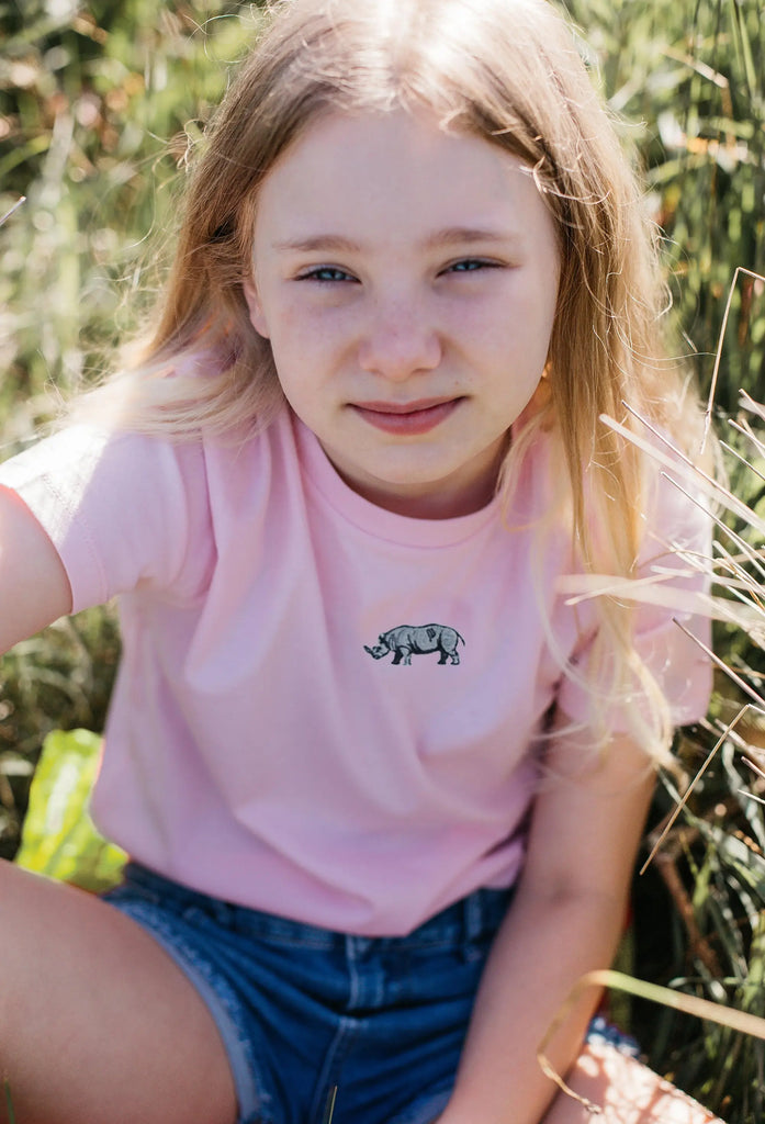 rhino childrens t-shirt Big Wild Thought