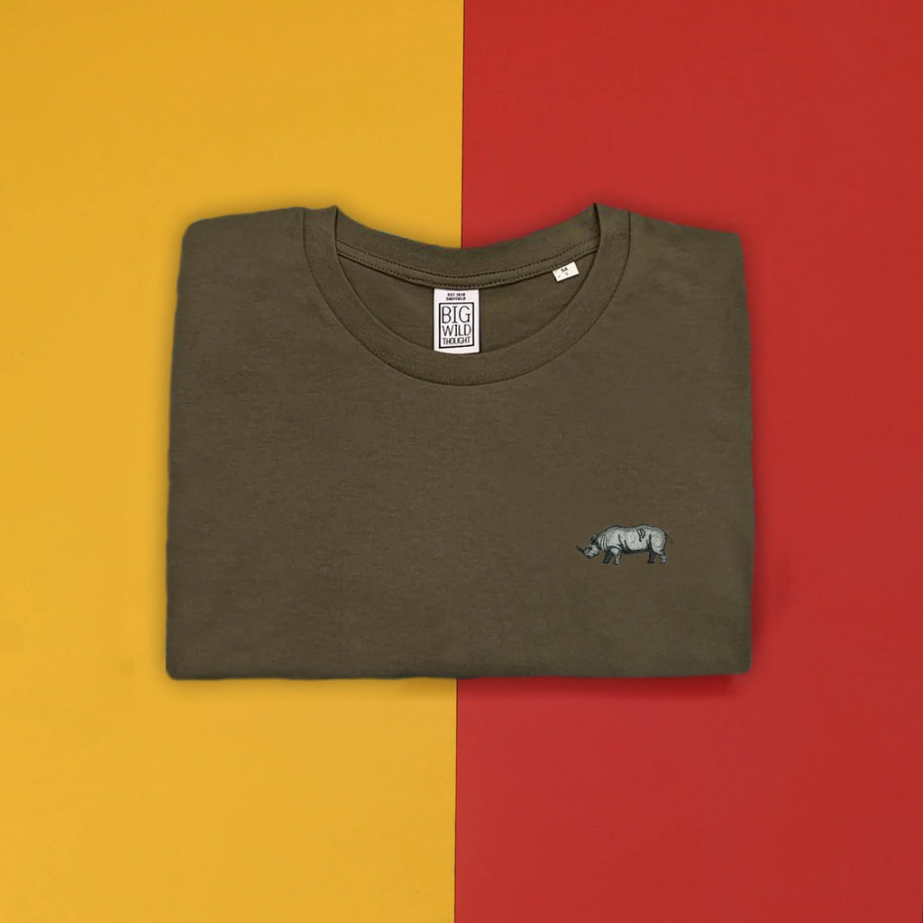 rhino mens t-shirt Big Wild Thought
