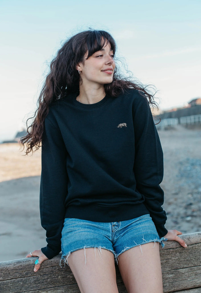 rhino womens sweatshirt Big Wild Thought