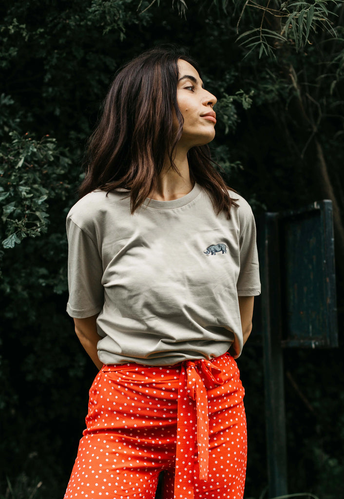 rhino womens t-shirt Big Wild Thought