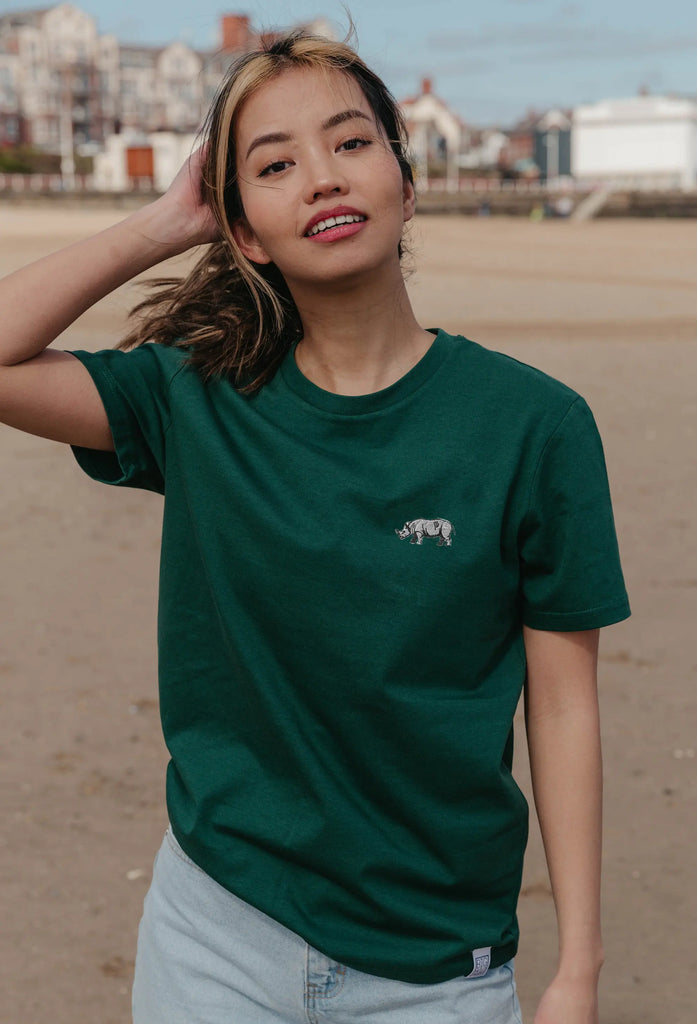 rhino womens t-shirt Big Wild Thought