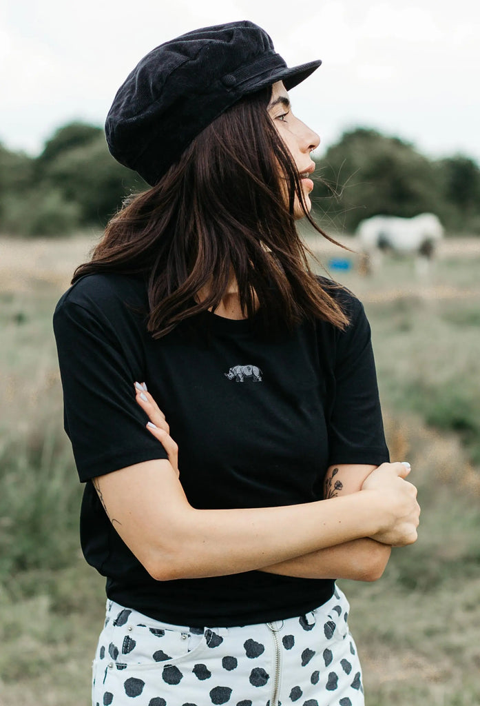 rhino womens t-shirt Big Wild Thought