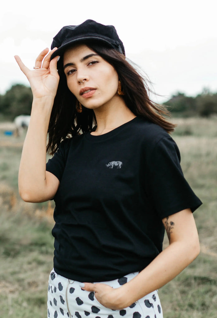 rhino womens t-shirt Big Wild Thought