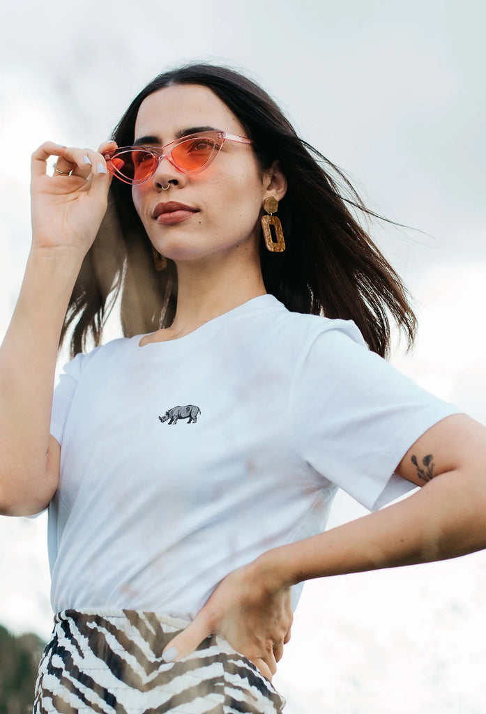 rhino womens t-shirt Big Wild Thought
