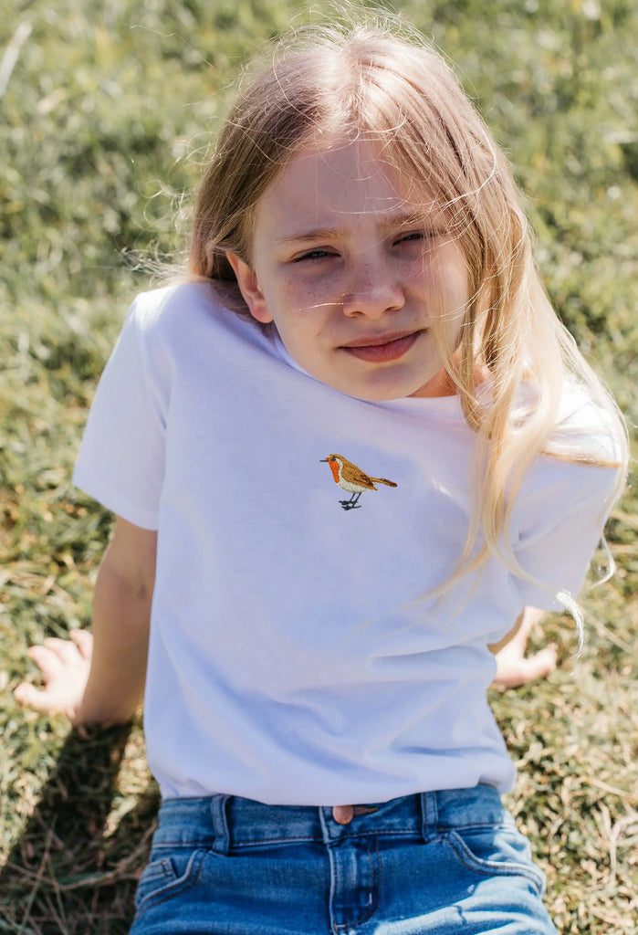 robin childrens t-shirt Big Wild Thought