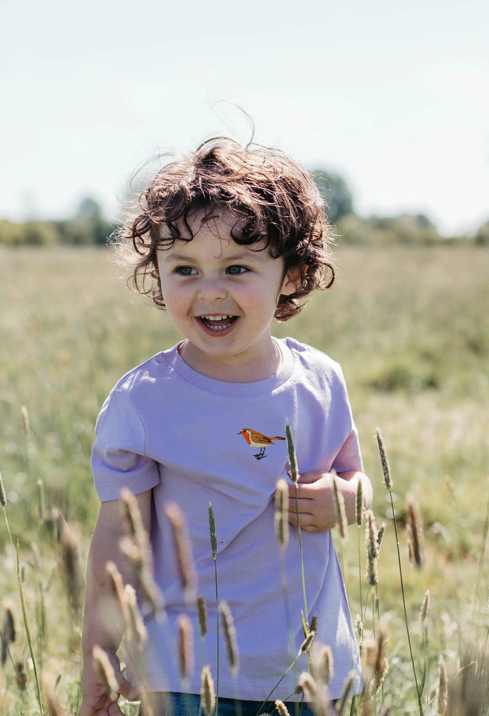 robin childrens t-shirt Big Wild Thought