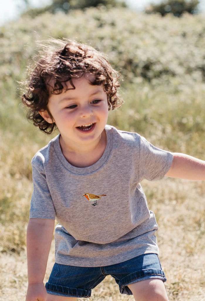 robin childrens t-shirt Big Wild Thought