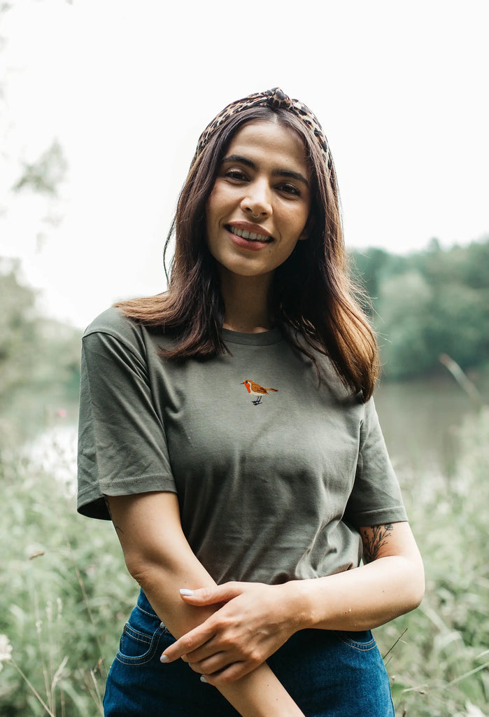 robin womens t-shirt Big Wild Thought