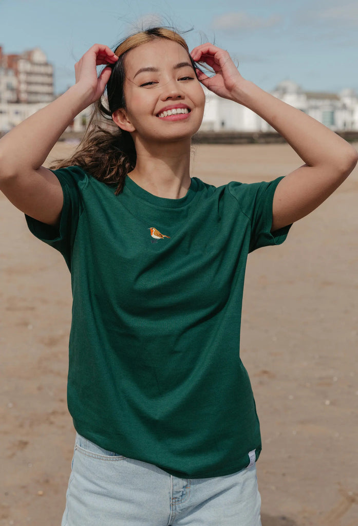 robin womens t-shirt Big Wild Thought