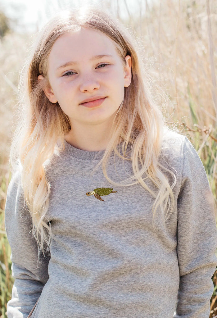 sea turtle childrens sweatshirt Big Wild Thought