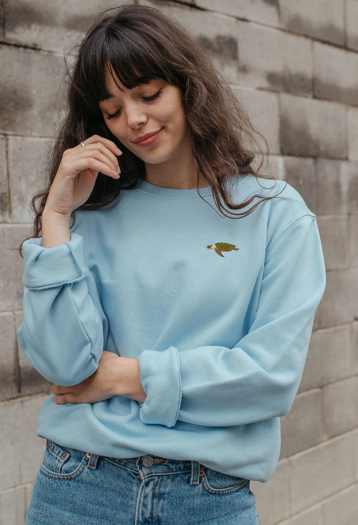 sea turtle womens sweatshirt Big Wild Thought