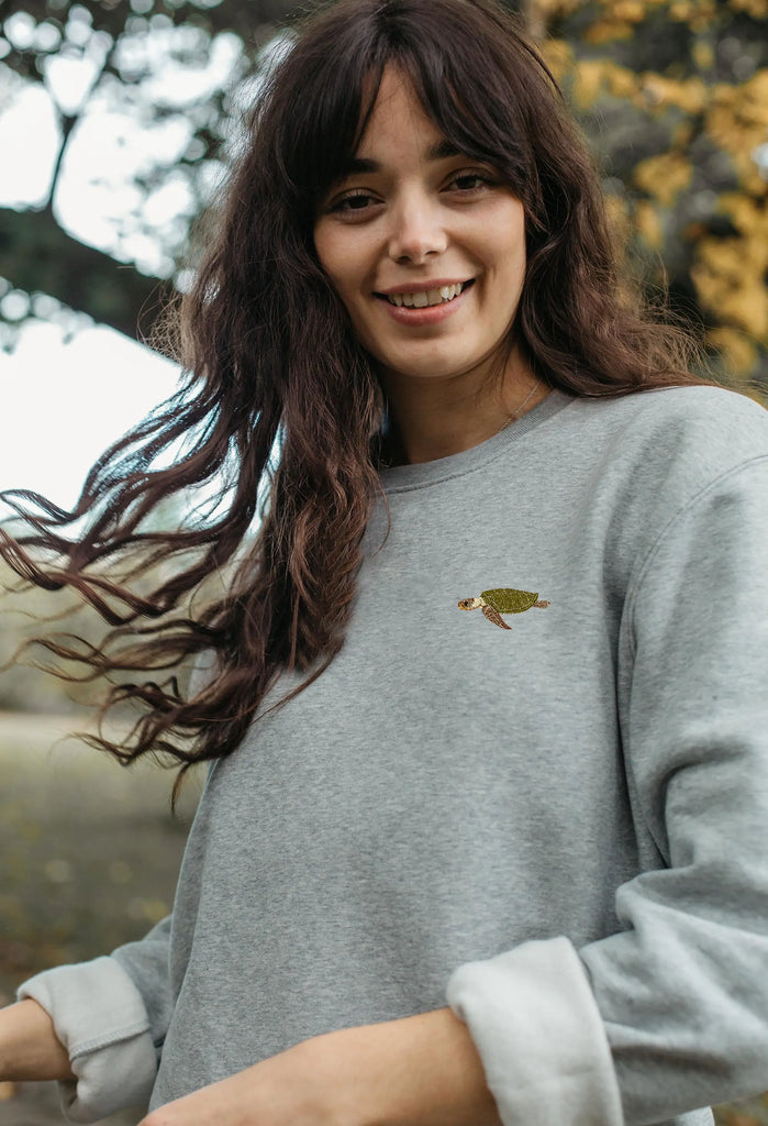 sea turtle womens sweatshirt Big Wild Thought