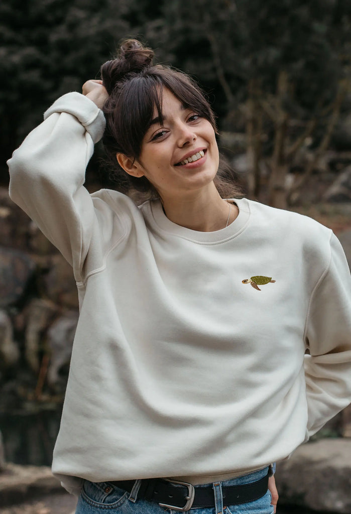 sea turtle womens sweatshirt Big Wild Thought