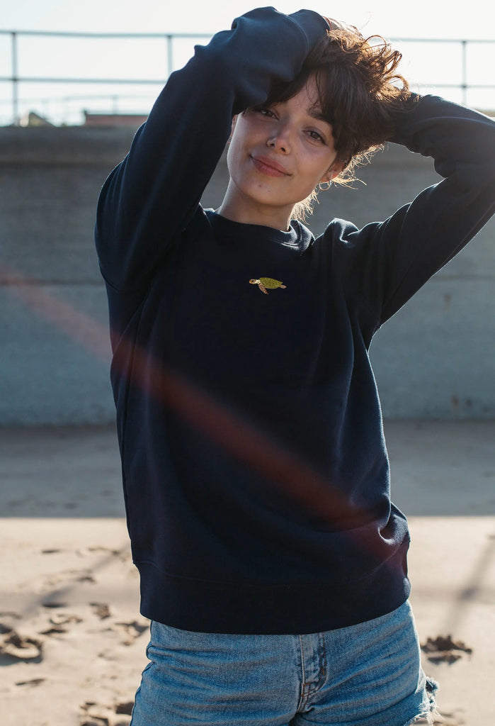 sea turtle womens sweatshirt Big Wild Thought