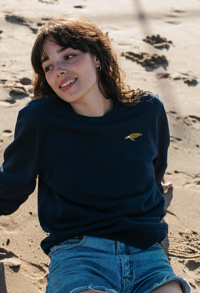 sea turtle womens sweatshirt Big Wild Thought