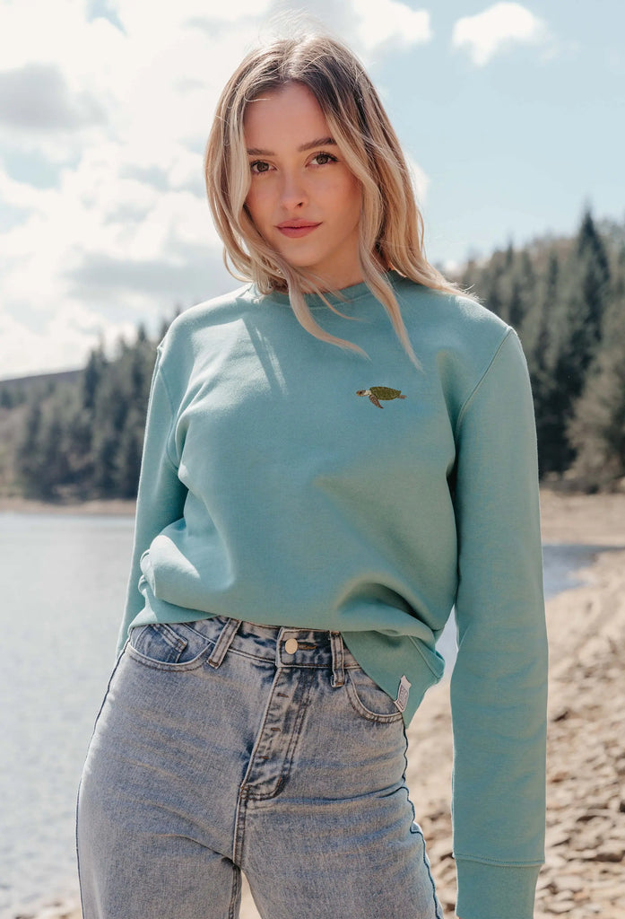 sea turtle womens sweatshirt Big Wild Thought