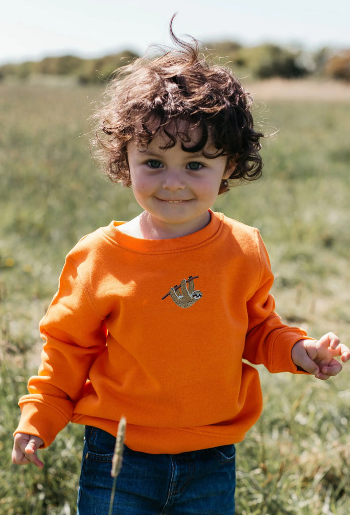 sloth childrens sweatshirt Big Wild Thought