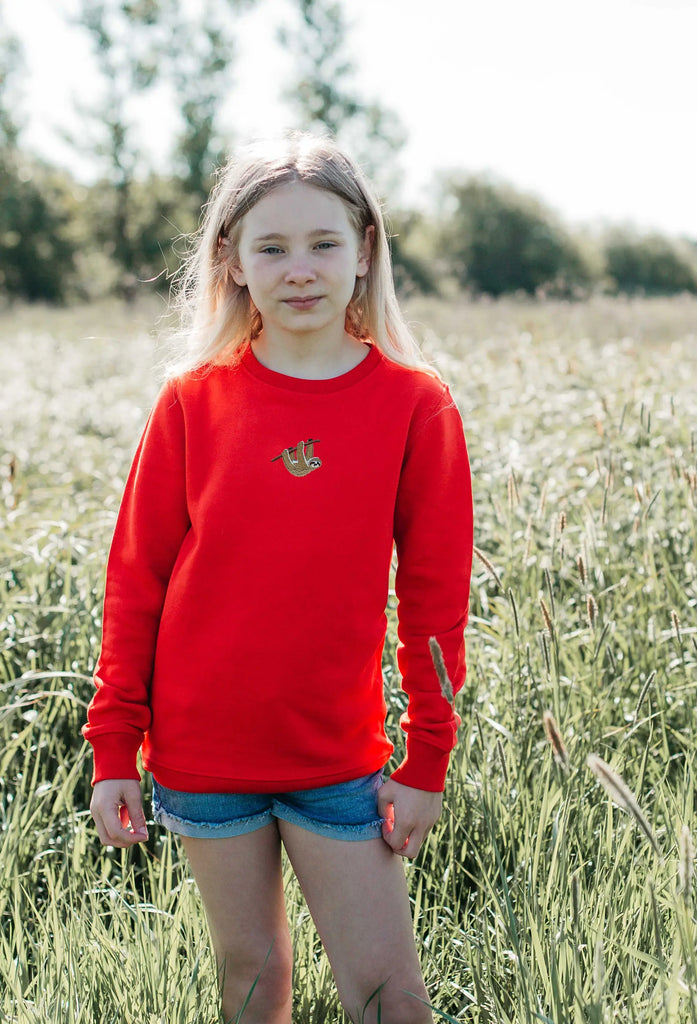 sloth childrens sweatshirt Big Wild Thought