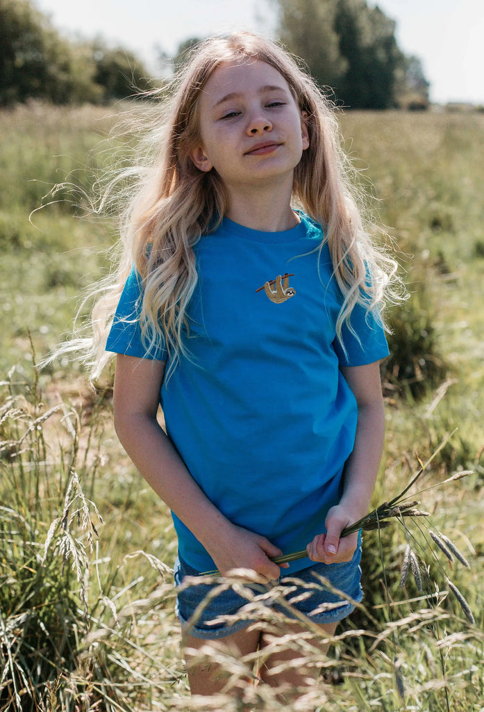 sloth childrens t-shirt Big Wild Thought
