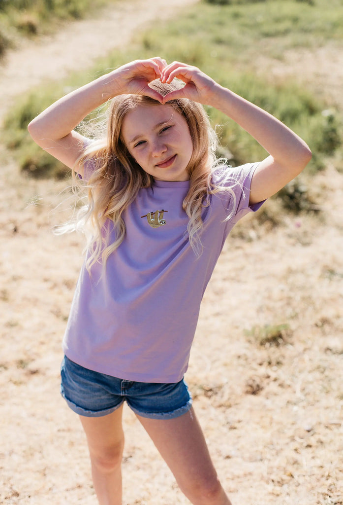 sloth childrens t-shirt Big Wild Thought
