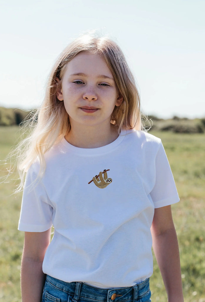 sloth childrens t-shirt Big Wild Thought
