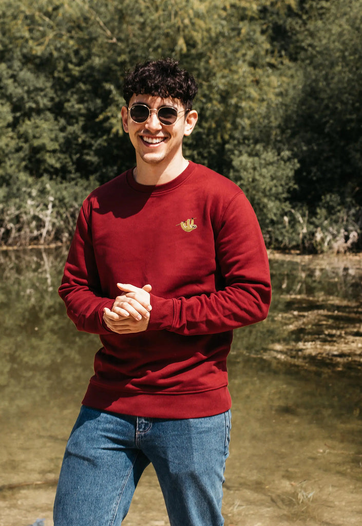 sloth mens sweatshirt Big Wild Thought