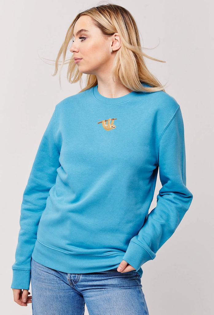 sloth womens sweatshirt Big Wild Thought