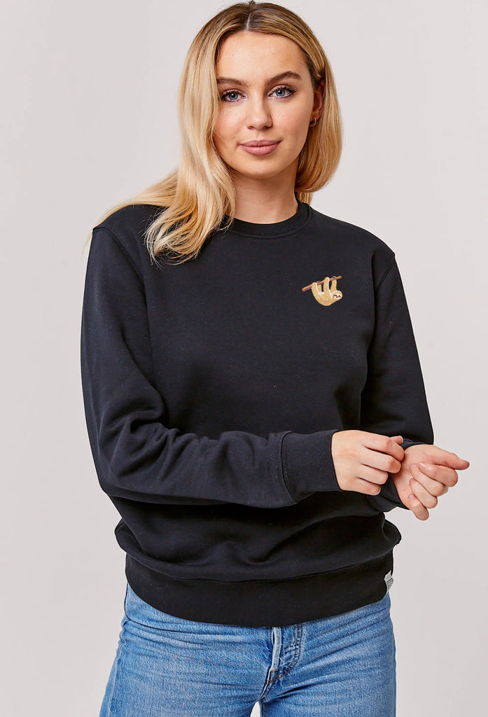 sloth womens sweatshirt Big Wild Thought
