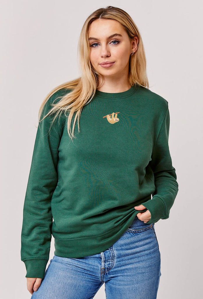 sloth womens sweatshirt Big Wild Thought