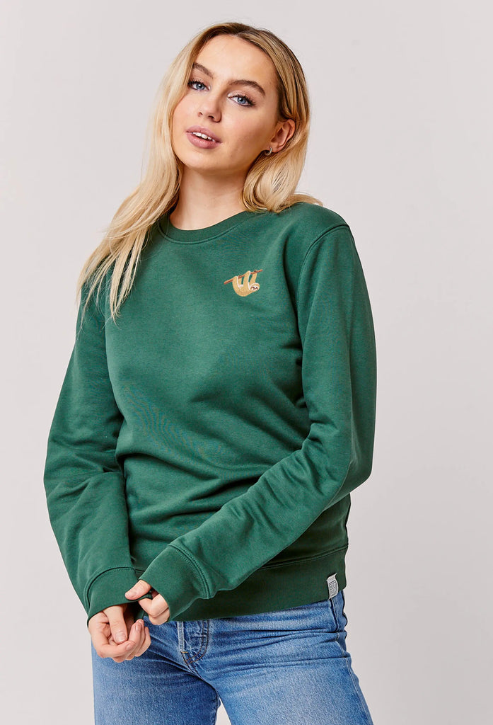 sloth womens sweatshirt Big Wild Thought
