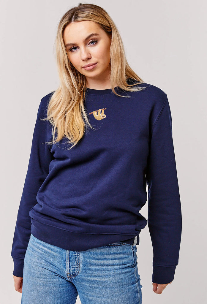 sloth womens sweatshirt Big Wild Thought