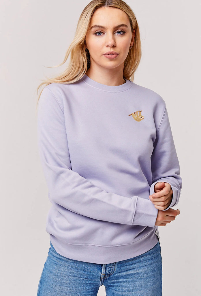 sloth womens sweatshirt Big Wild Thought