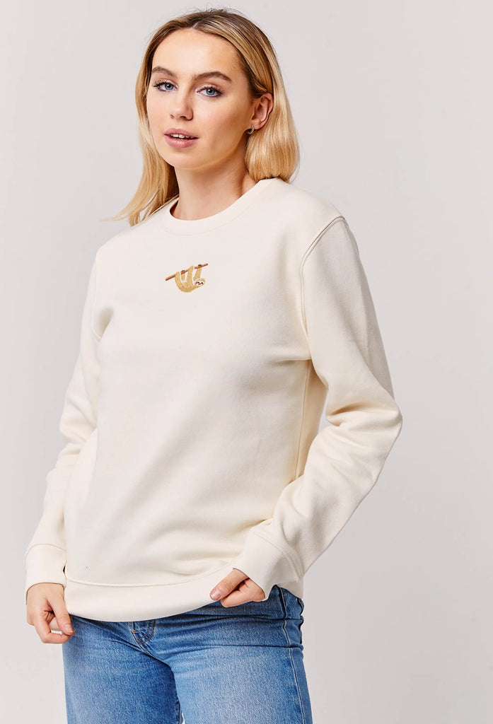 sloth womens sweatshirt Big Wild Thought