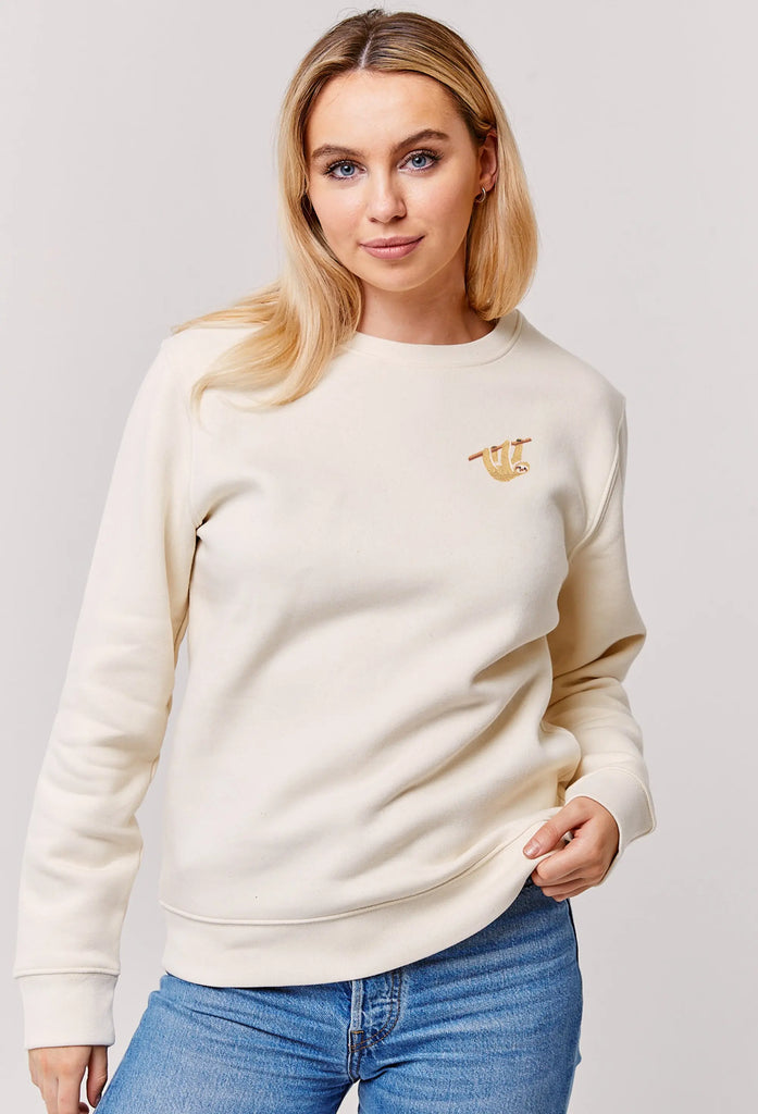 sloth womens sweatshirt Big Wild Thought