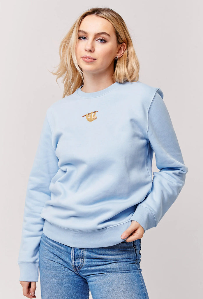 sloth womens sweatshirt Big Wild Thought