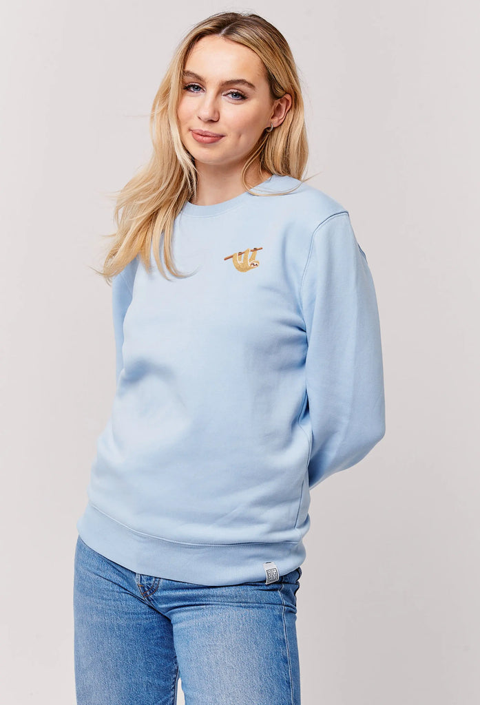 sloth womens sweatshirt Big Wild Thought
