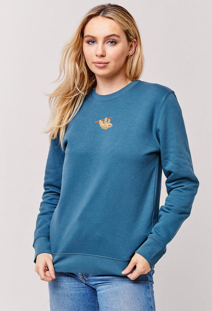 sloth womens sweatshirt Big Wild Thought