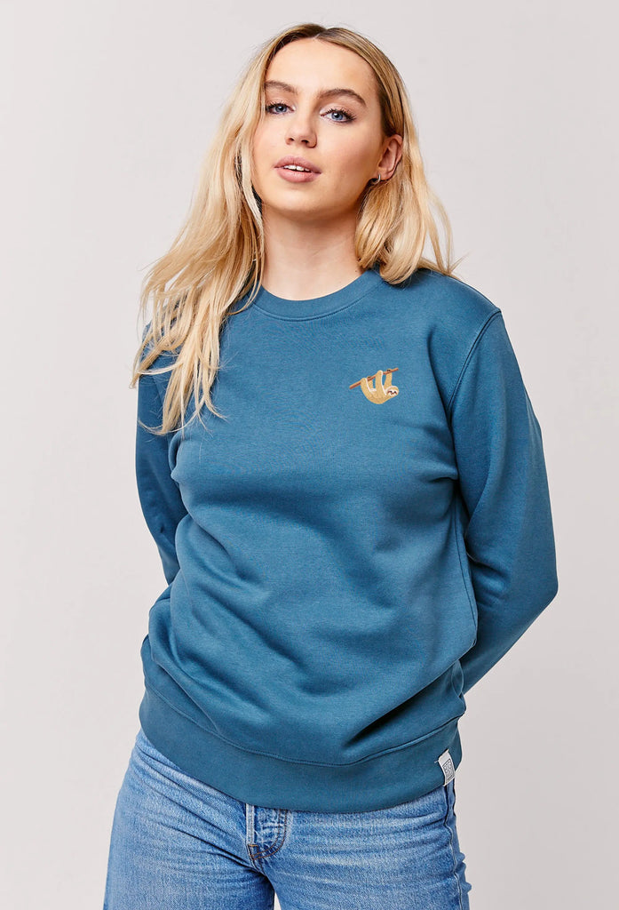 sloth womens sweatshirt Big Wild Thought