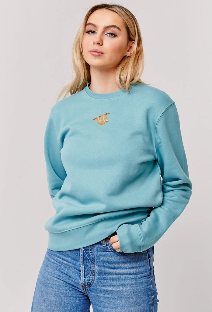 sloth womens sweatshirt Big Wild Thought