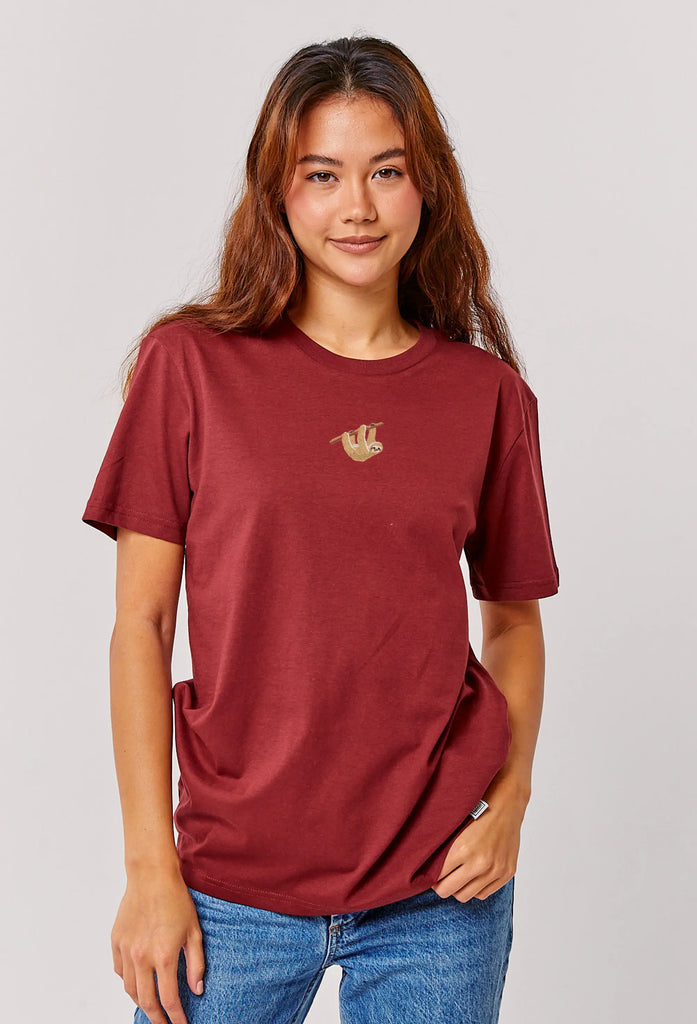 sloth womens t-shirt Big Wild Thought