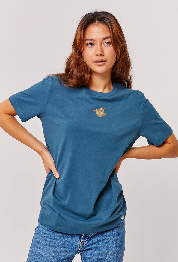 sloth womens t-shirt Big Wild Thought