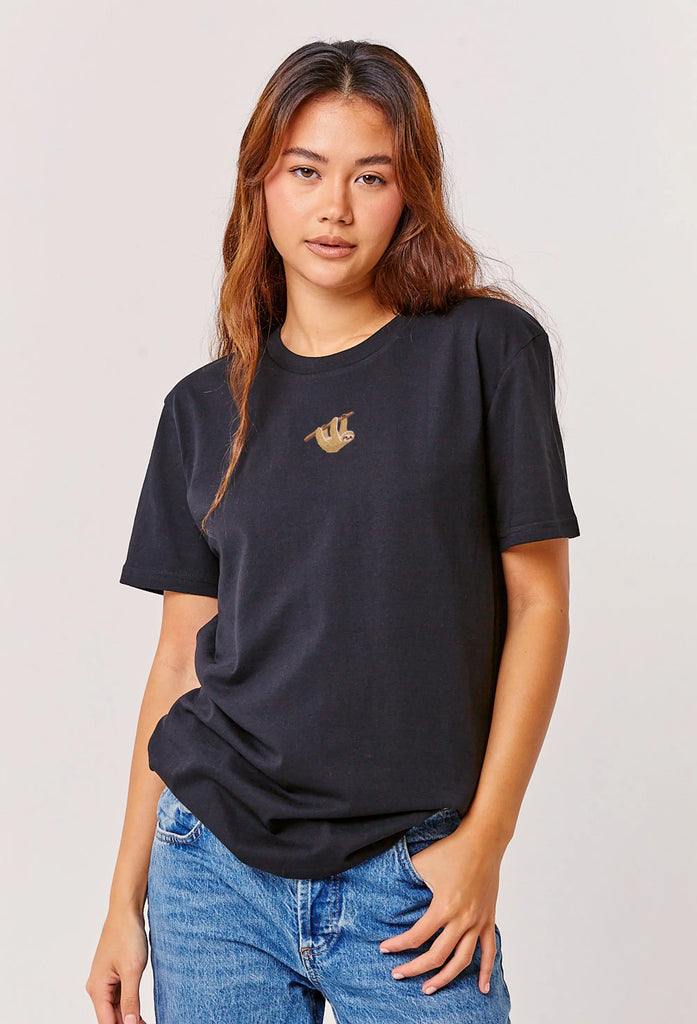 sloth womens t-shirt Big Wild Thought